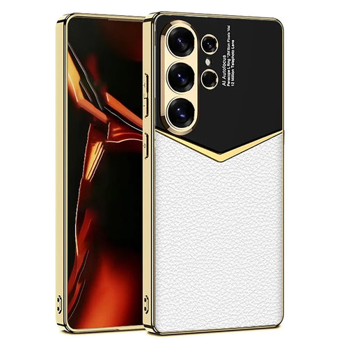 GKK For Samsung Galaxy S26 Ultra Cases Electroplating PU + PC + TPU Phone Cover - White - 1