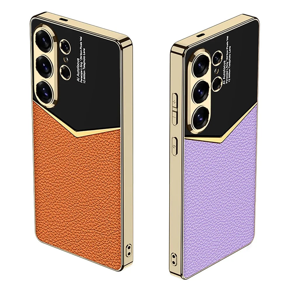 GKK For Samsung Galaxy S26 Ultra Cases Electroplating PU + PC + TPU Phone Cover - White - 3