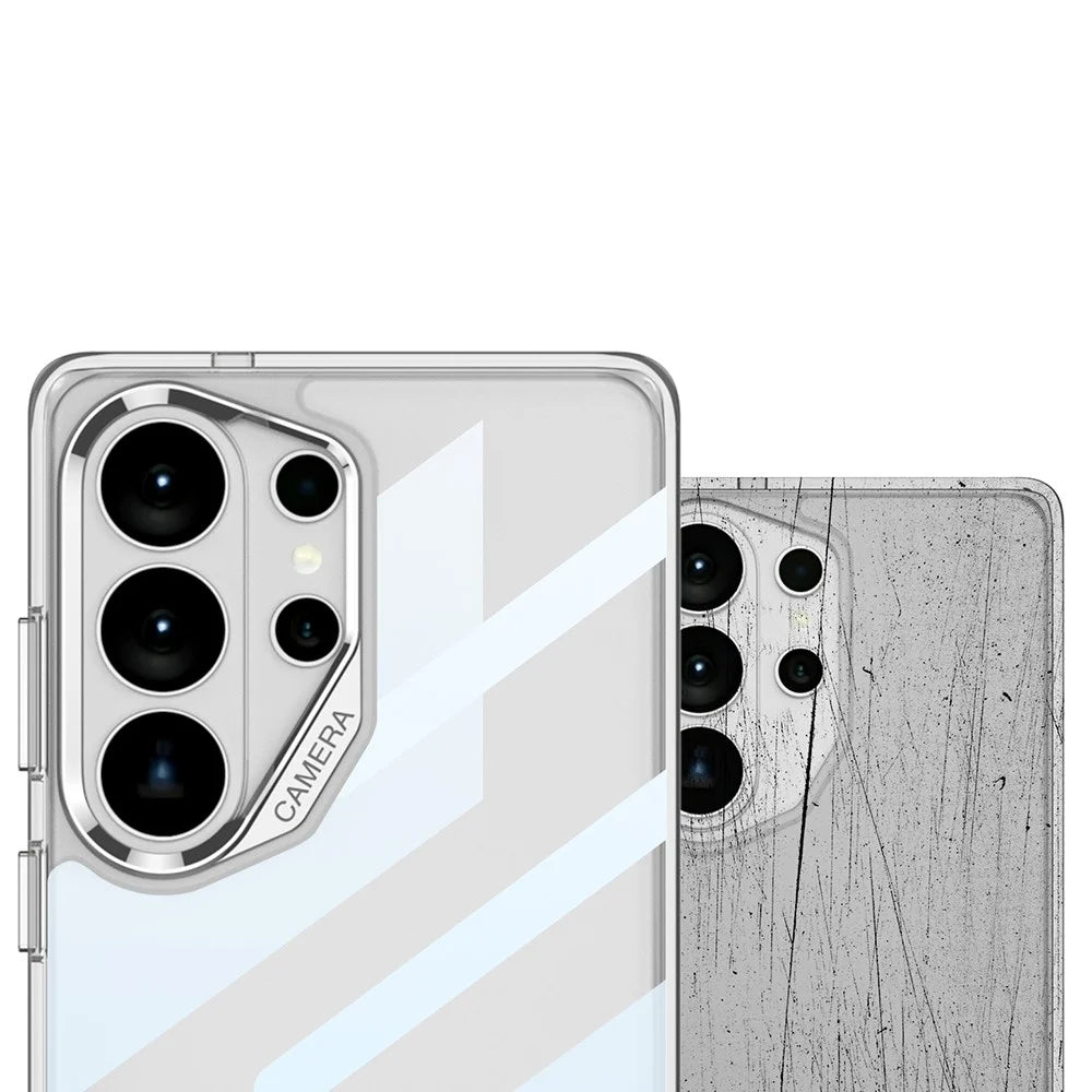 GKK For Samsung Galaxy S26 Ultra Case Crystal Clear TPU + PC Phone Cover - Transparent  /  Silver - 3