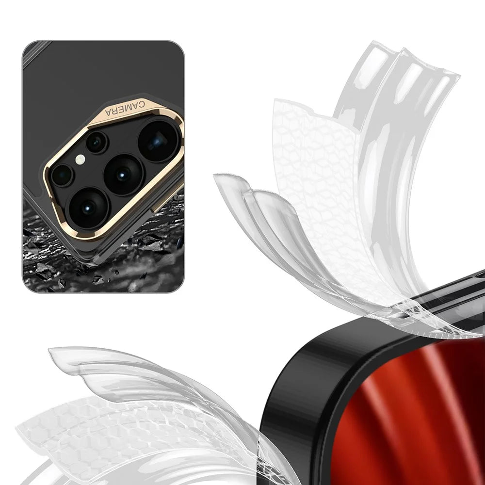 GKK For Samsung Galaxy S26 Ultra Case Crystal Clear TPU + PC Phone Cover - Transparent  /  Silver - 5