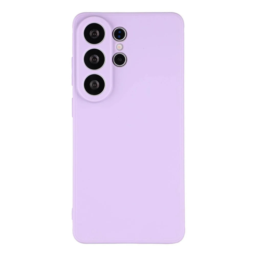 For Samsung Galaxy S26 Ultra Case Precise Cutouts Straight Edge TPU Shockproof Phone Cover - Purple - 3