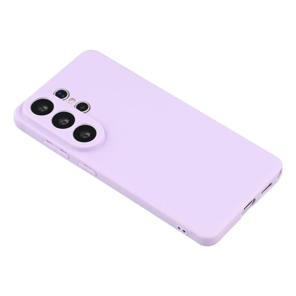 For Samsung Galaxy S26 Ultra Case Precise Cutouts Straight Edge TPU Shockproof Phone Cover - Purple - 4