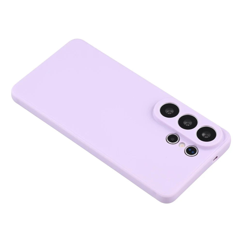 For Samsung Galaxy S26 Ultra Case Precise Cutouts Straight Edge TPU Shockproof Phone Cover - Purple - 5