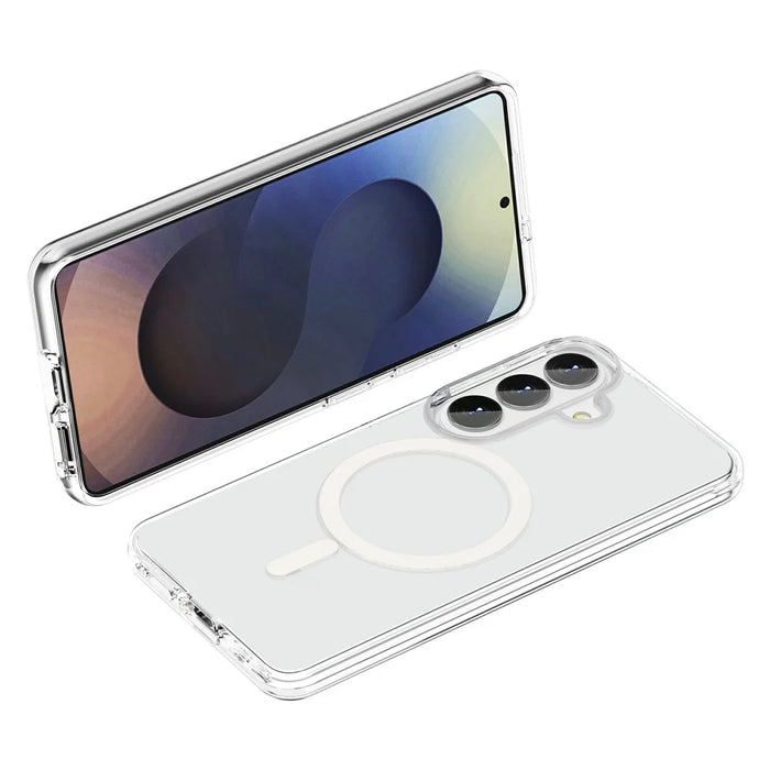 For Samsung Galaxy S26+ Magnetic Case PC + TPU Clear Phone Cover - 4