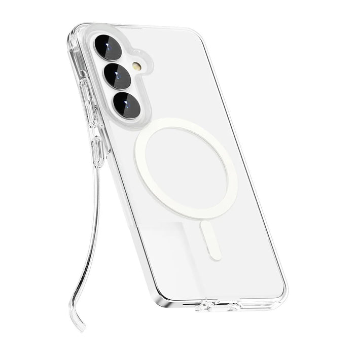 For Samsung Galaxy S26+ Magnetic Case PC + TPU Clear Phone Cover - 5