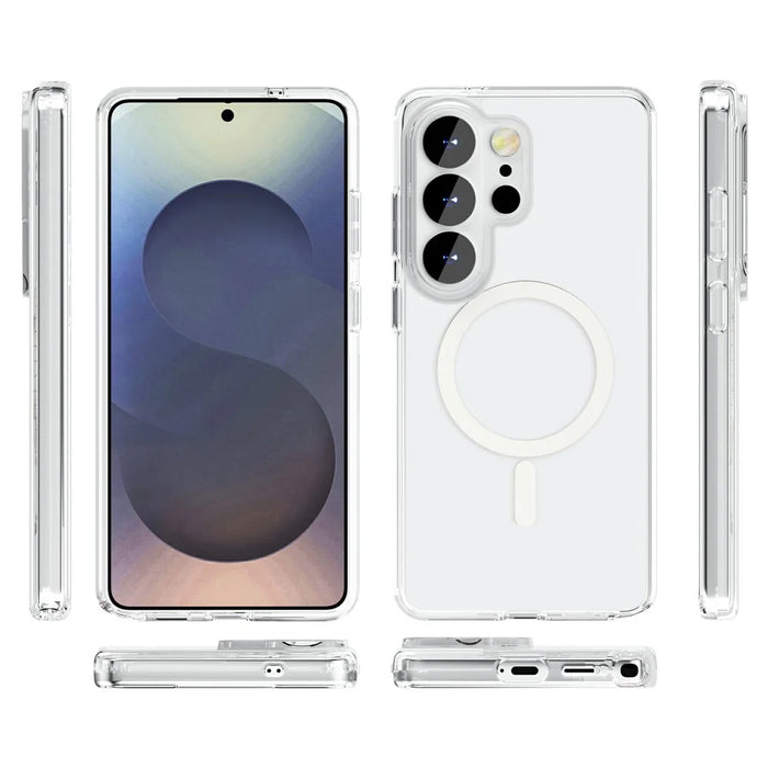 For Samsung Galaxy S26 Ultra Magnetic Case PC + TPU Clear Phone Cover - 5