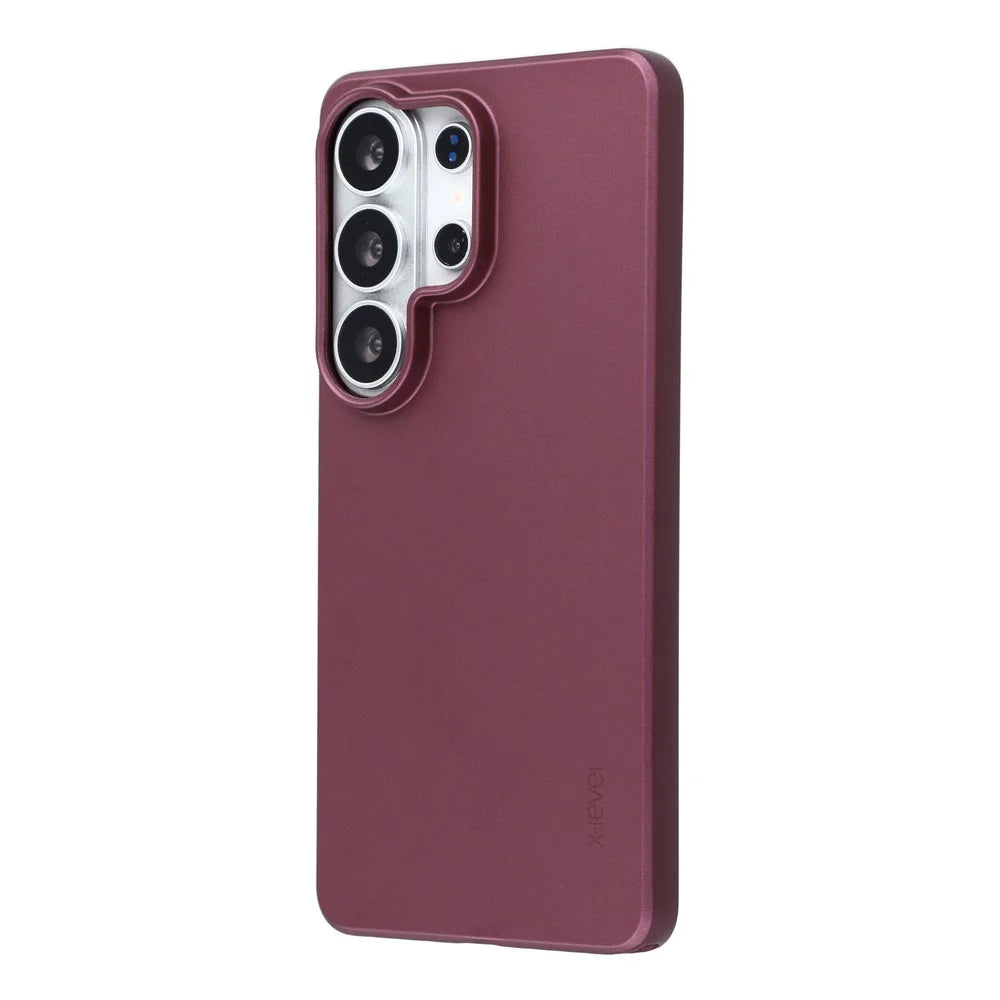 X-LEVEL Guardian Series For Samsung Galaxy S26 Ultra Case Soft TPU Frosted Protective Phone Cover - Wine Red - 4