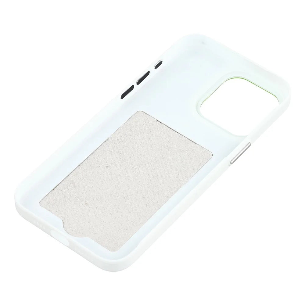 For iPhone 15 Pro Max Case Compatible with MagSafe Skin Touch Synthetic Leather + PC Phone Back Cover with Card Slot - Green - 6