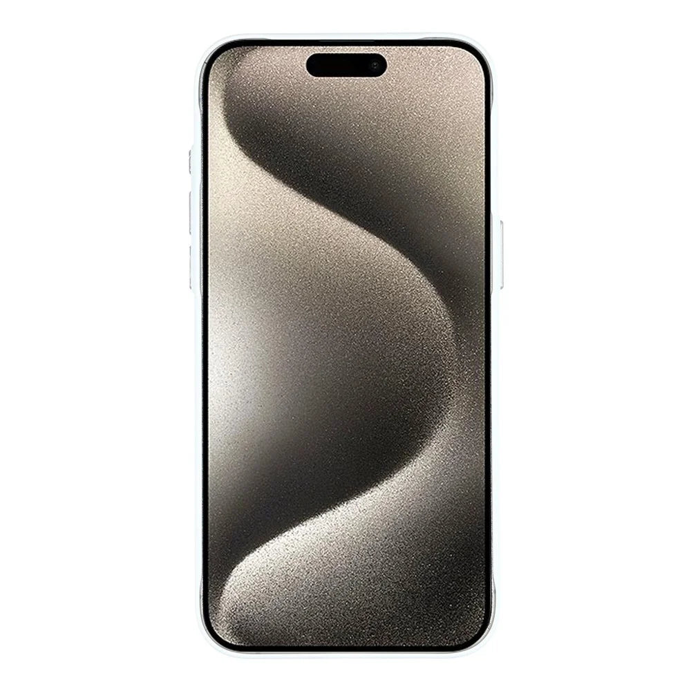 For iPhone 15 Pro Case Compatible with MagSafe Skin Touch Synthetic Leather + PC Phone Back Cover with Card Slot - Green - 2