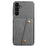 For Samsung Galaxy A57 5G Case with Card Slots Kickstand Leather + TPU Phone Cover - Grey - 2