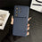 For Samsung Galaxy S26 Ultra Case Precise Cutouts Textured PU Leather Coated PC + TPU Phone Cover - Blue - 2