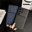 For Samsung Galaxy S26 Ultra Case Precise Cutouts Textured PU Leather Coated PC + TPU Phone Cover - Blue - 3