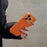 For iPhone 17 Pro Magnetic Back Cover Precise Cutouts Textured PU Leather Coated TPU + PC Protective Phone Case Compatible with MagSafe - Orange - 2