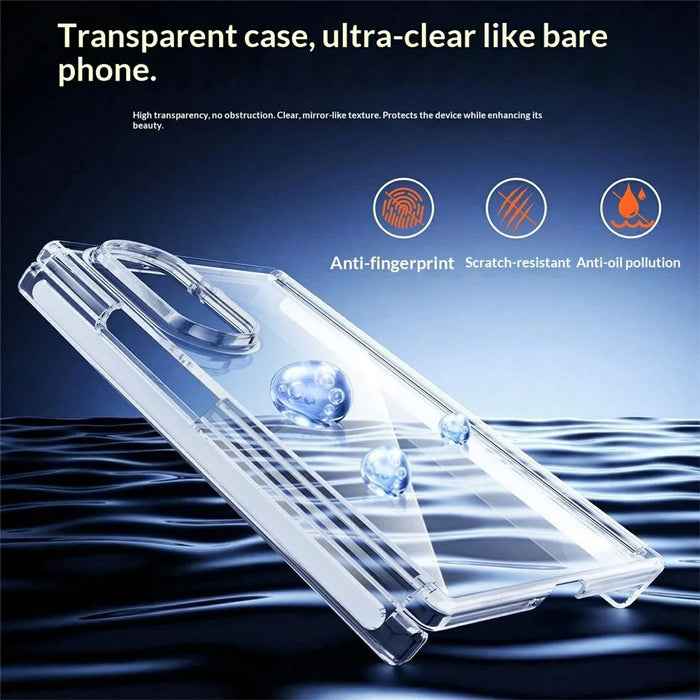 For Samsung Galaxy Z TriFold 5G Case Dual-Axis Shockproof TPU + PC Clear Phone Cover - 4