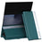 For Samsung Galaxy Z TriFold 5G Case Stand Shockproof Pen Slot PU + PC Phone Cover with Stylus - Green - 1