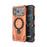 WANLONFENG For iPhone 17 Pro Max  XH Series Kickstand Case with Screen Film, Drop Proof PC TPU Phone Cover - Orange - 2