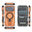 WANLONFENG For iPhone 17 Pro Max  XH Series Kickstand Case with Screen Film, Drop Proof PC TPU Phone Cover - Orange - 3