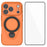 WANLONFENG For iPhone 17 Pro Max Case with Tempered Glass  JH Series PC TPU Kickstand Phone Cover - Orange - 1