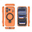 WANLONFENG For iPhone 17 Pro Max Case with Tempered Glass  JH Series PC TPU Kickstand Phone Cover - Orange - 3