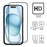 WANLONFENG For iPhone 17 Pro Max Case with Tempered Glass  JH Series PC TPU Kickstand Phone Cover - Orange - 6