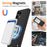 For Nothing Phone (3a) Lite 5G Magnetic Case Anti-Drop Liquid Silicone Phone Cover - Black - 3