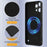 For Nothing Phone (3a) Lite 5G Magnetic Case Anti-Drop Liquid Silicone Phone Cover - Black - 7