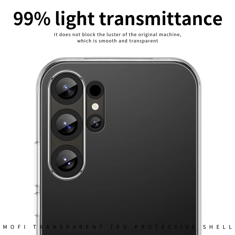 MOFI For Samsung Galaxy S26 Ultra Clear Phone Case  Ultra-Thin TPU Phone Back Cover - Transparent - 3