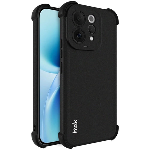 IMAK For vivo S50 5G Case TPU Phone Cover Airbag Shockproof Protection - Matte Black - 1