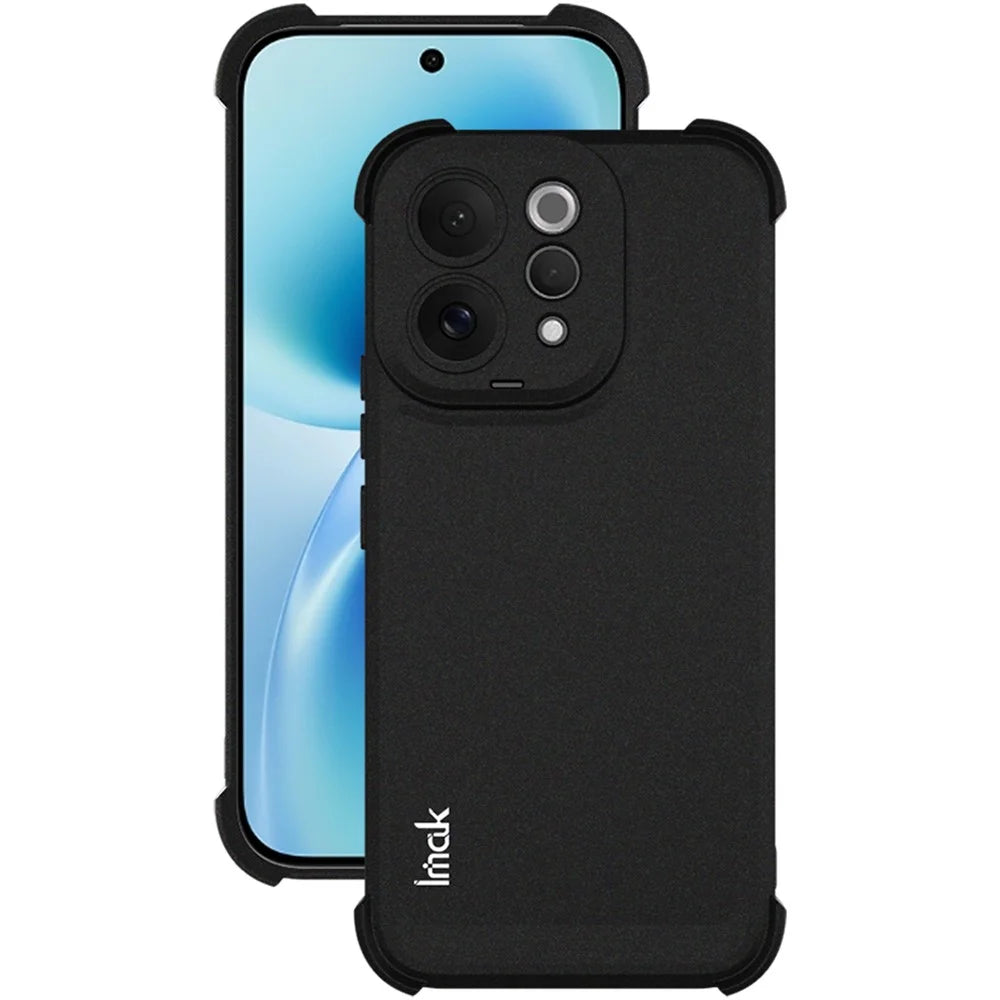 IMAK For vivo S50 5G Case TPU Phone Cover Airbag Shockproof Protection - Matte Black - 2