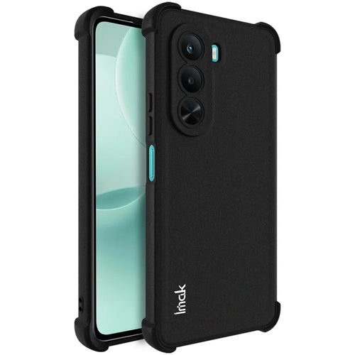 IMAK For Realme P4x 5G (India) Case TPU Phone Cover Airbag Shockproof Protection - Matte Black - 1