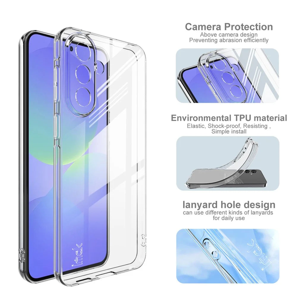IMAK UX-5 Series For Samsung Galaxy A57 5G Transparent TPU Phone Case Protective Phone Cover - 5