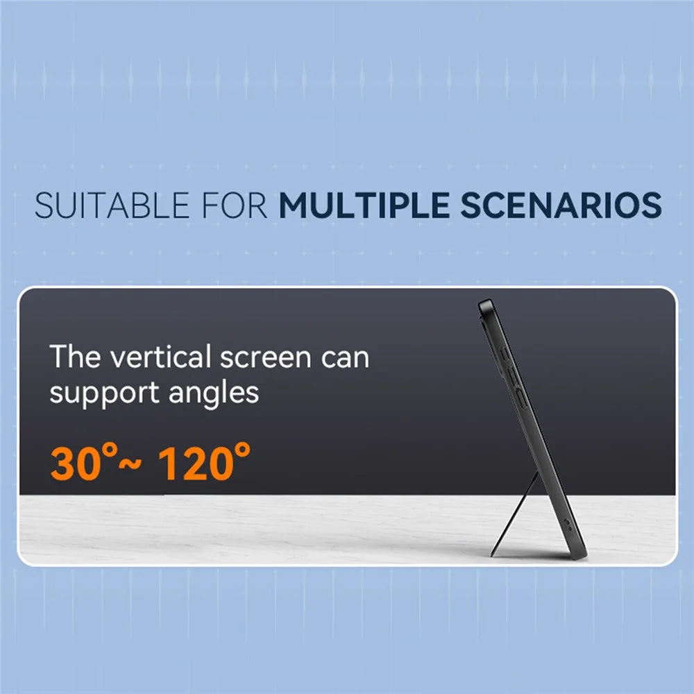 For Samsung Galaxy S26 Magnetic Case Foldable Kickstand PC TPU Phone Cover - Black - 4