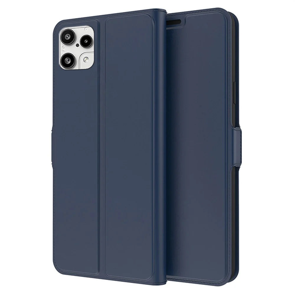 For Nothing Phone (3a) Lite 5G Case Shockproof TPU Inner Shell Leather Phone Cover Card Slot - Blue - 1