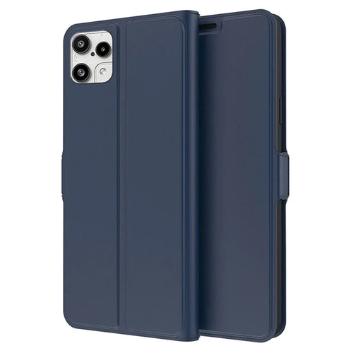 For Nothing Phone (3a) Lite 5G Case Shockproof TPU Inner Shell Leather Phone Cover Card Slot - Blue - 1