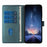 For iPhone 18 Pro / 17 Pro Stand Case Tree-and-Cat Pattern PU Leather Wallet Protective Phone Cover with Wrist Strap - Blackish Green - 2