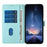 For Samsung Galaxy A36 5G Stand Case Tree-and-Cat Pattern PU Leather Wallet Protective Phone Cover with Wrist Strap - Light Green - 2
