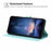 For Samsung Galaxy A36 5G Stand Case Tree-and-Cat Pattern PU Leather Wallet Protective Phone Cover with Wrist Strap - Light Green - 3