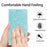 For Samsung Galaxy A36 5G Stand Case Tree-and-Cat Pattern PU Leather Wallet Protective Phone Cover with Wrist Strap - Light Green - 6
