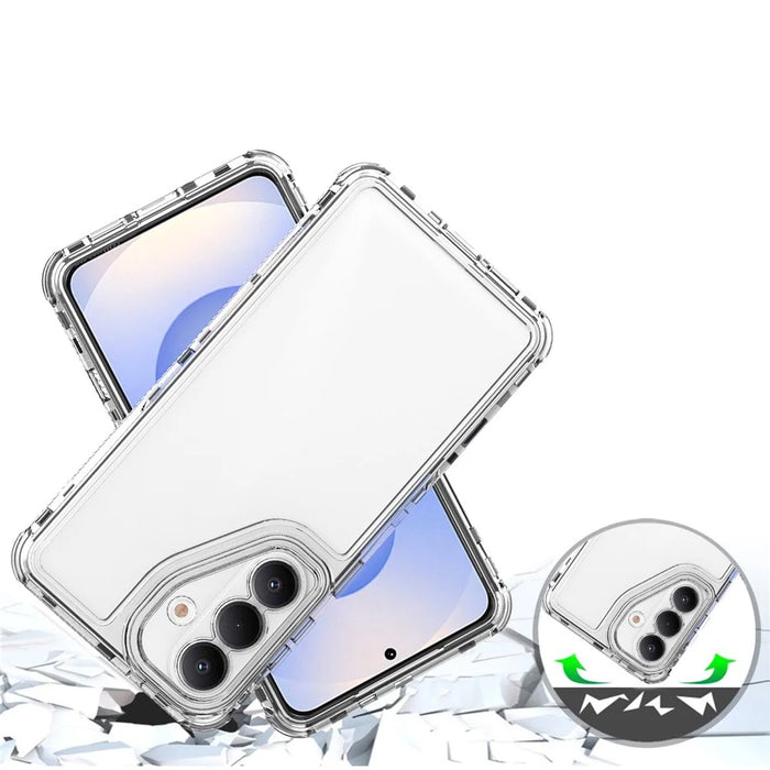 For Samsung Galaxy S26 Case Anti Scratch Acrylic TPU Phone Cover - Transparent - 3