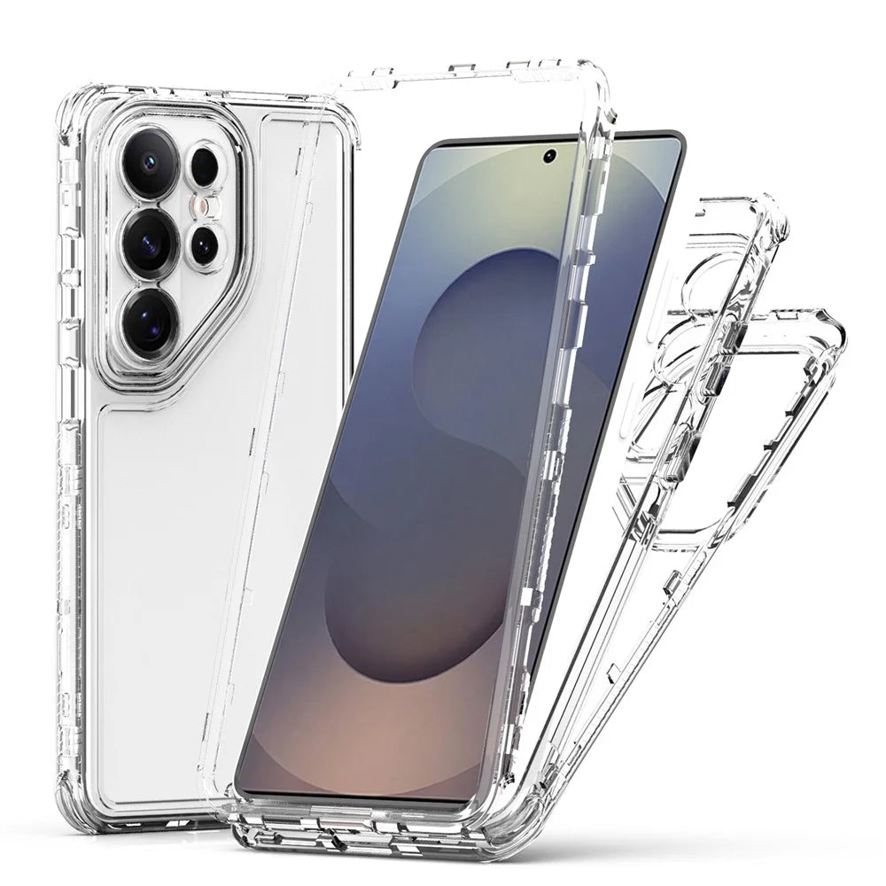 For Samsung Galaxy S26 Ultra Case Anti Scratch Acrylic TPU Phone Cover - Transparent - 1