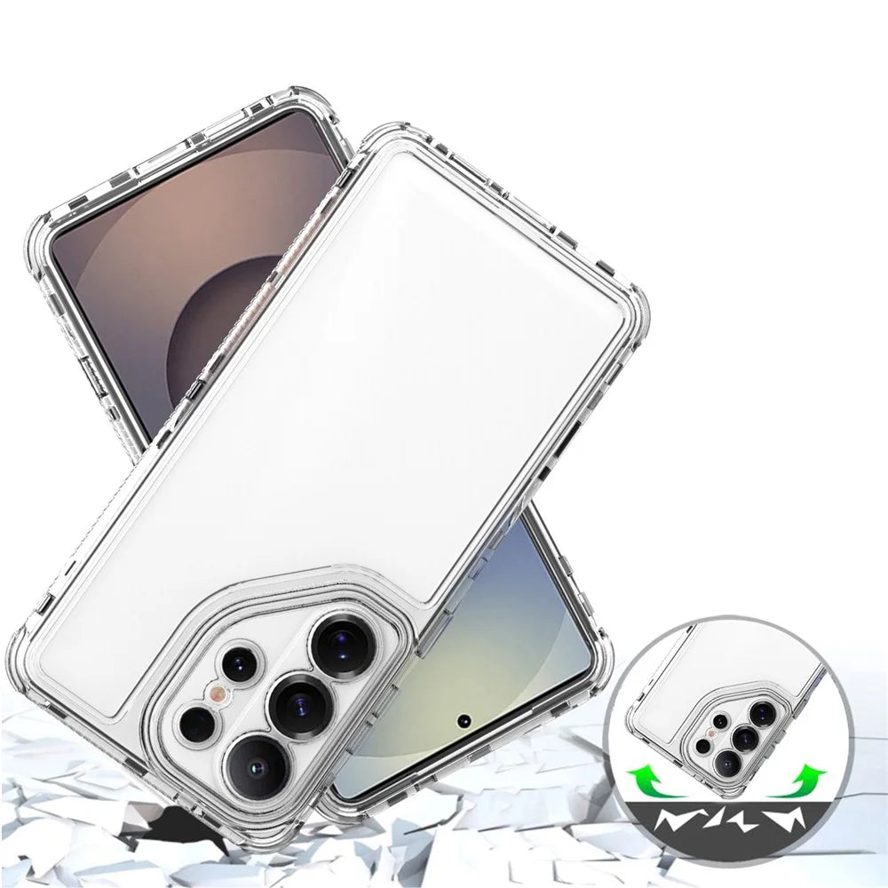For Samsung Galaxy S26 Ultra Case Anti Scratch Acrylic TPU Phone Cover - Transparent - 3