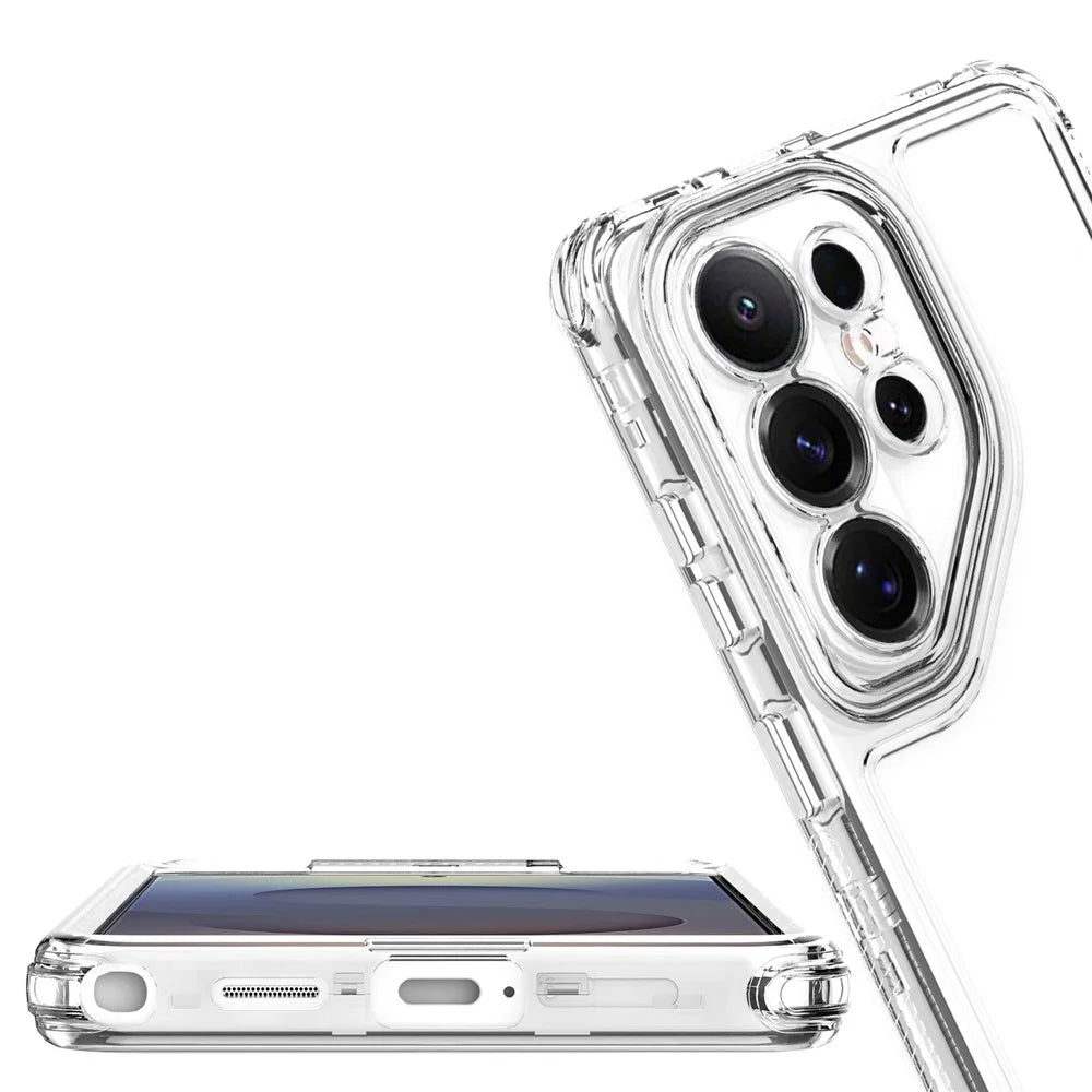 For Samsung Galaxy S26 Ultra Case Anti Scratch Acrylic TPU Phone Cover - Transparent - 4
