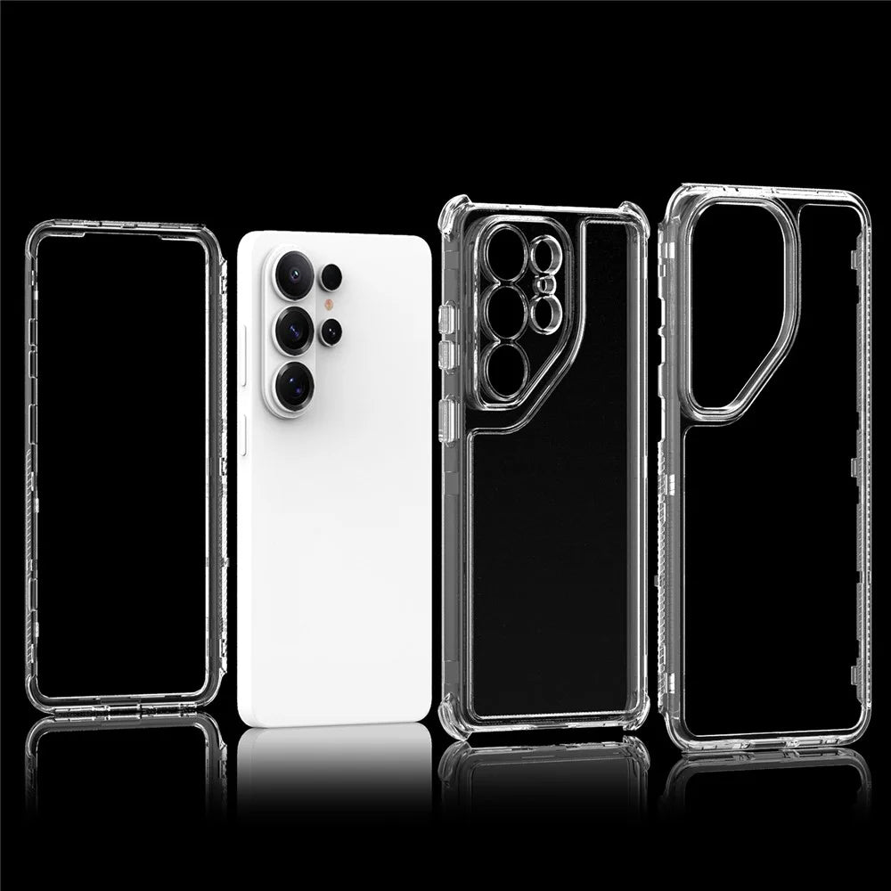 For Samsung Galaxy S26 Ultra Case Anti Scratch Acrylic TPU Phone Cover - Transparent - 5