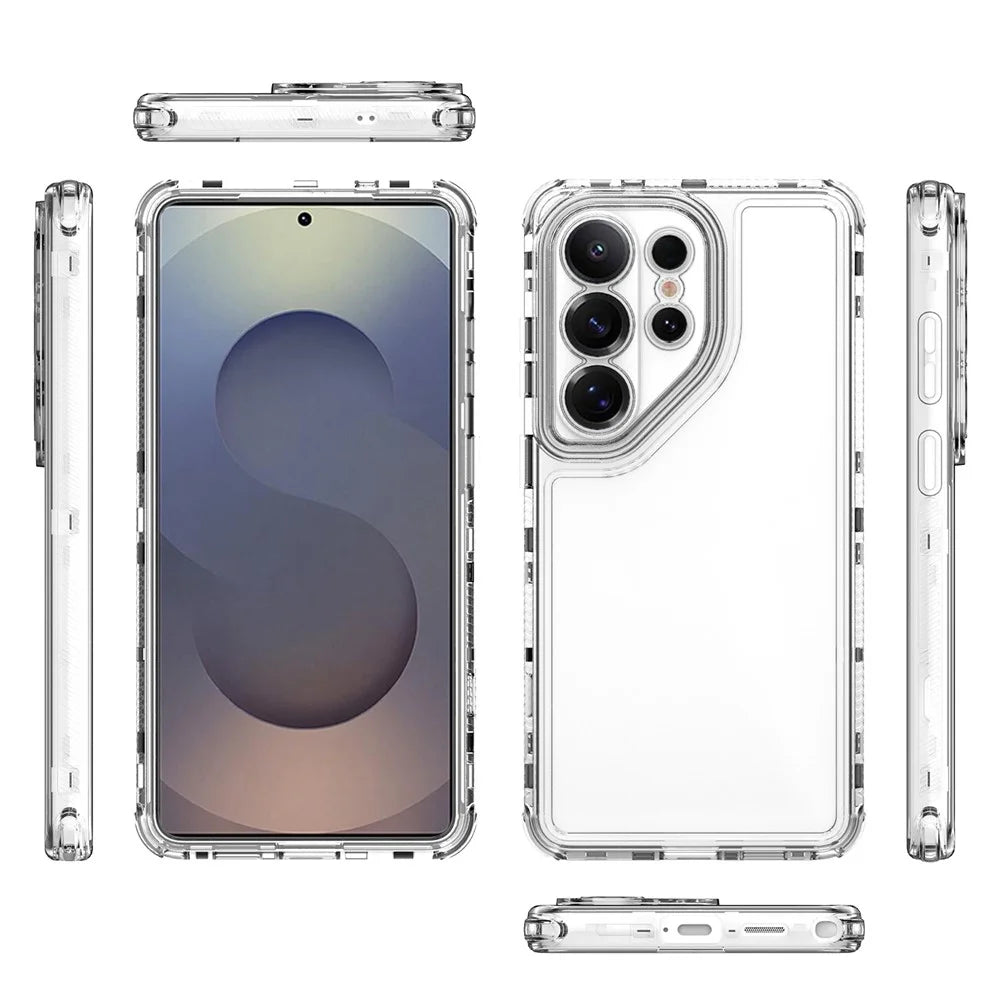 For Samsung Galaxy S26 Ultra Case Anti Scratch Acrylic TPU Phone Cover - Transparent - 7