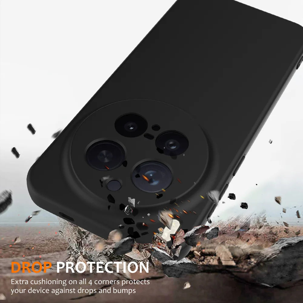 For vivo X300 Pro 5G Magnetic Case Anti-Drop Liquid Silicone Phone Cover with Lanyard - Black - 2