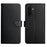 For Samsung Galaxy A57 5G Case Genuine Cow Leather Phone Cover Nappa Texture - Black - 1