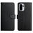 For OnePlus 15R 5G Case Genuine Cow Leather Phone Cover Nappa Texture - Black - 1
