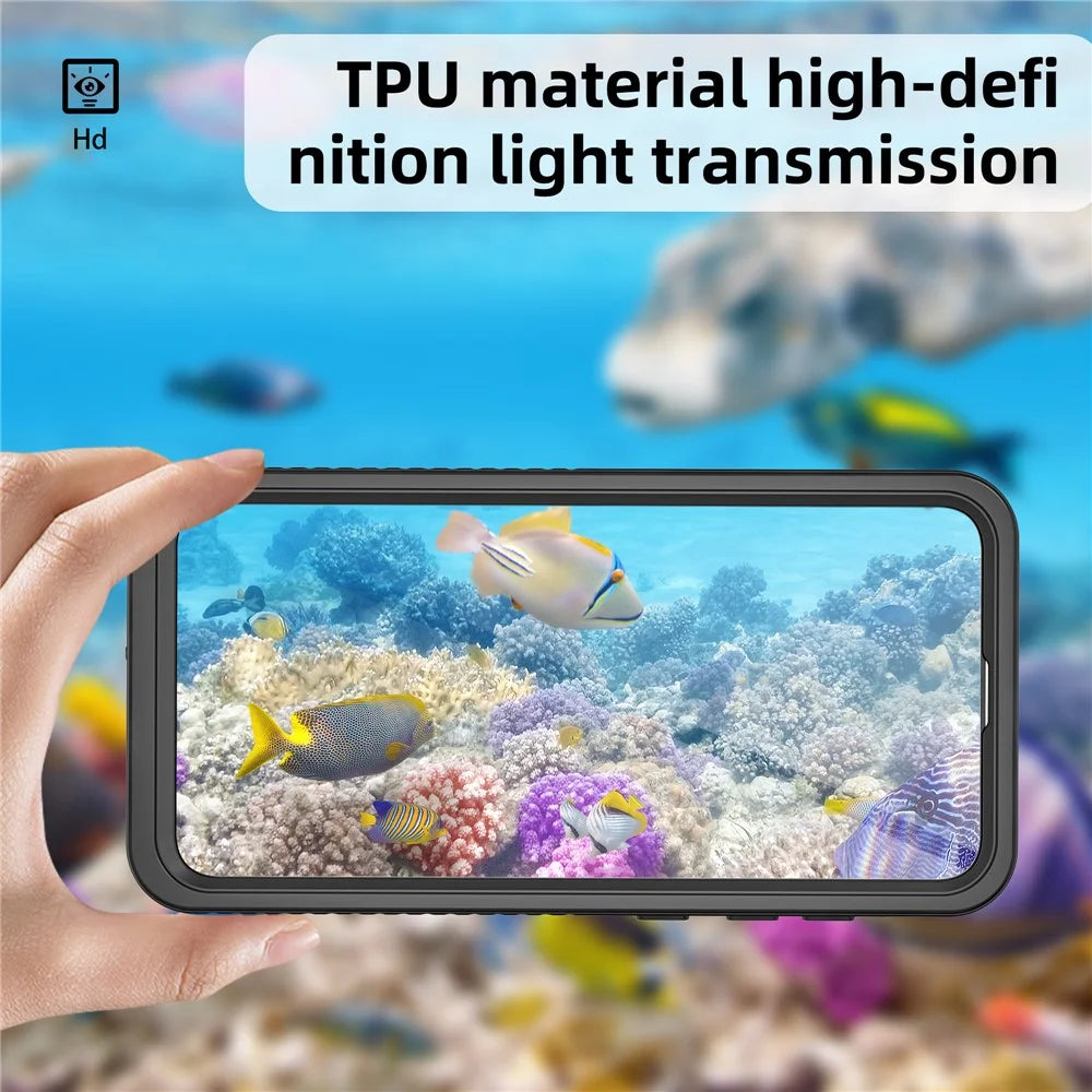 REDPEPPER FS Series For Samsung Galaxy S26 Ultra IPX8 Waterproof Case PC TPU PET Clear Magnetic Phone Cover - 4