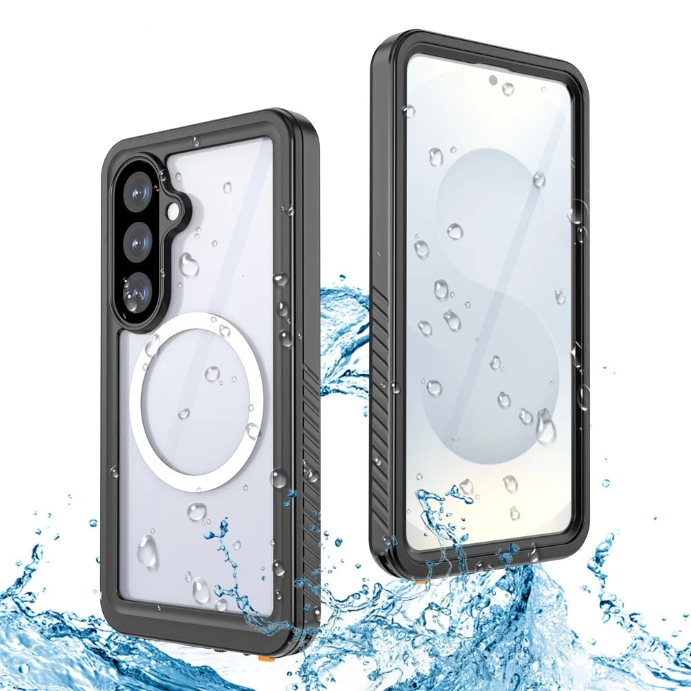 REDPEPPER FS Series For Samsung Galaxy S26 IPX8 Waterproof Case PC TPU PET Clear Magnetic Phone Cover - 6