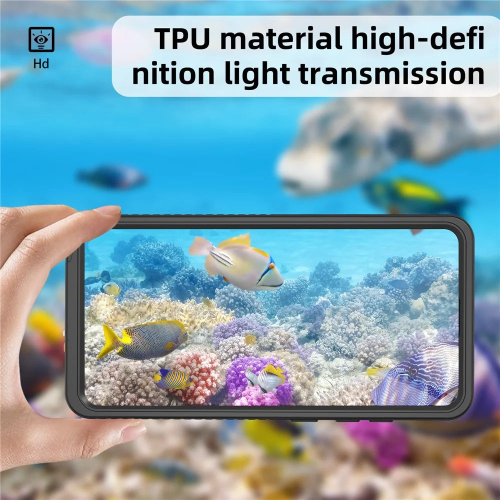 REDPEPPER FS Series For Samsung Galaxy S26+ IPX8 Waterproof Case PC TPU PET Clear Magnetic Phone Cover - 4